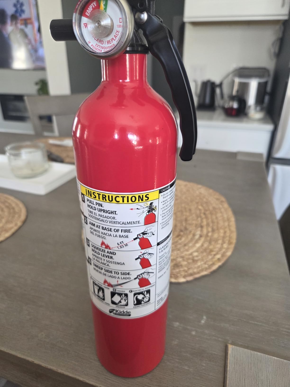 Kidde, FA110G, Multi Purpose Fire Extinguisher for Home, Office, Dorm, Residential, 1A10BC customer photo 2