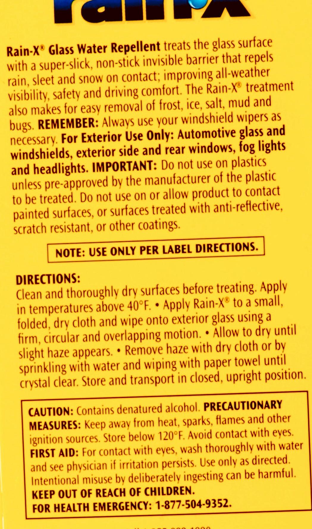 Rain-X 800002243 Glass Treatment, 7 oz. - Exterior Glass Treatment To Dramatically Improve Wet Weather Driving Visibility During All Weather Conditions customer photo 2