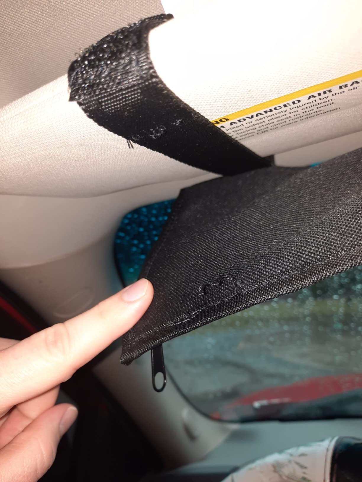 High Road Car Visor Organizer with Secure Zip Pockets, Sunglasses Holder and Clear Registration and Insurance Pocket - Heavy Duty Straps Fit Most Car, SUV and Truck Visors customer photo 2