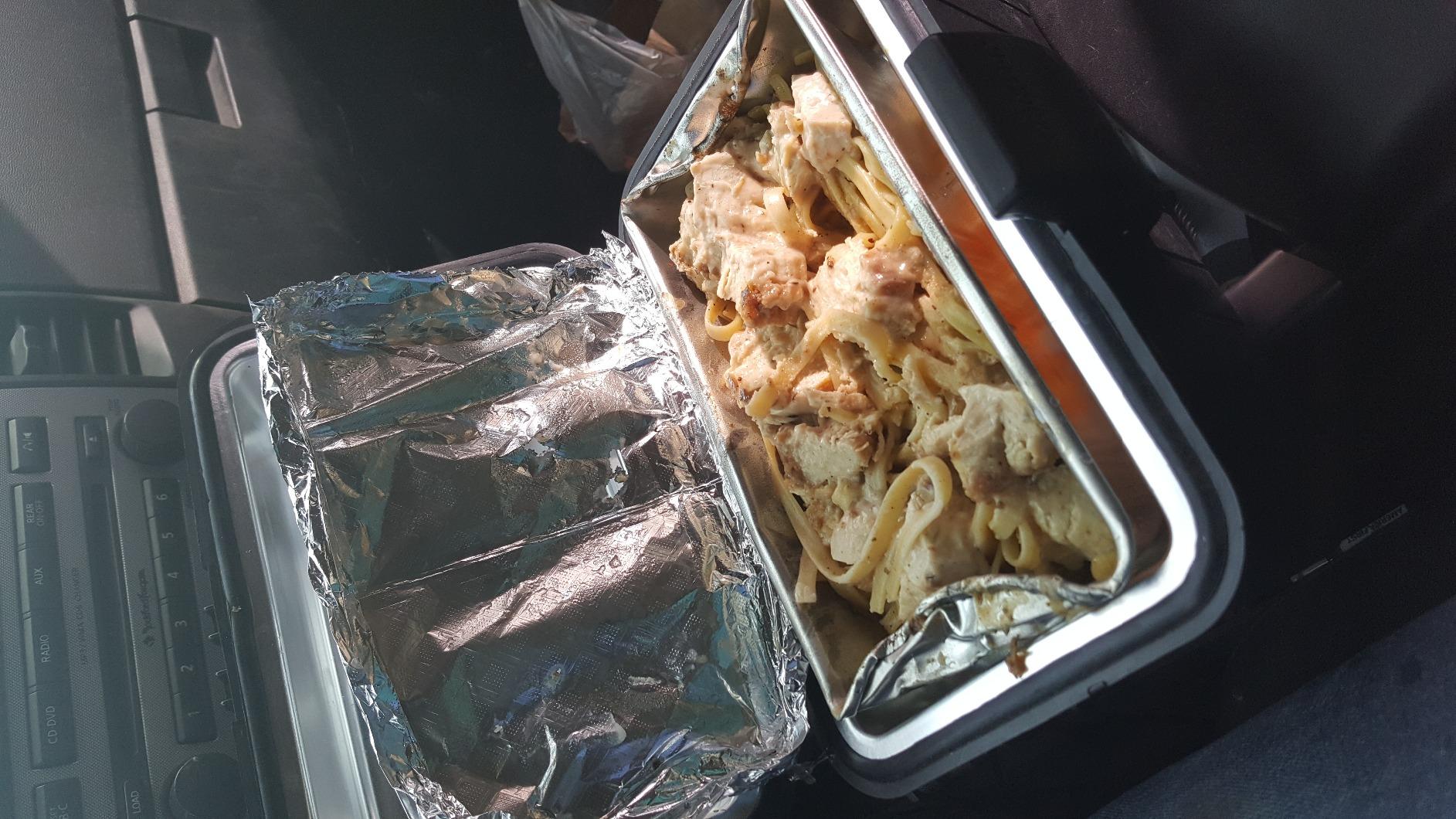 Koolatron 12V Heating Lunch Box Stove, 1.6 Qt (1.5 L) Black 6 ft (1.8m) Power Cord Heats to 300F (149C) Built-In Cord Storage Classic Construction Worker Lunchbox for Car SUV Pickup Truck customer photo 2