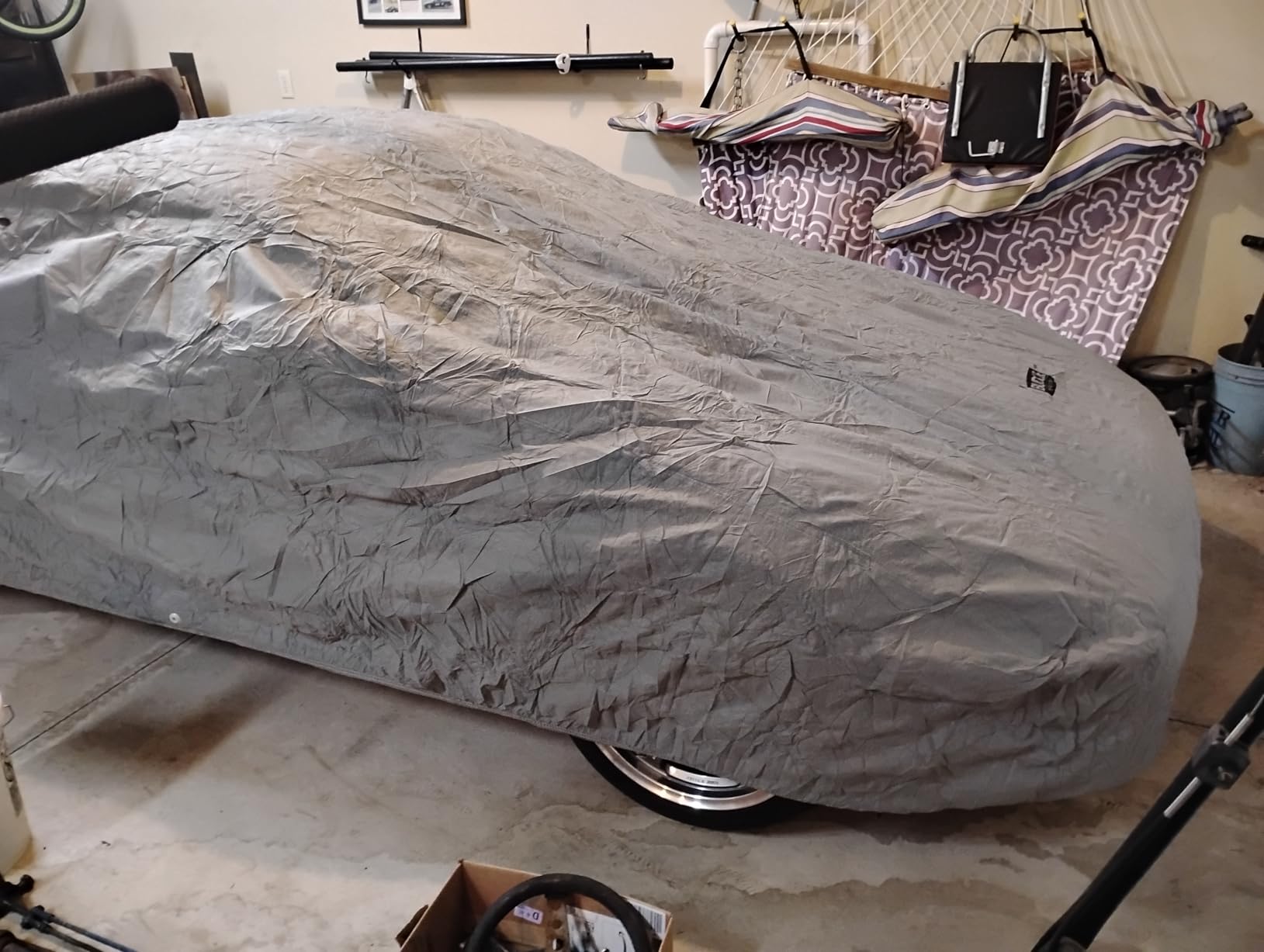 Budge Lite Car Cover, Indoor Protection, Breathable Dustproof Cover, Fits Mid-Size Sedans up to 200 Inches, Gray, Size 3 customer photo 1