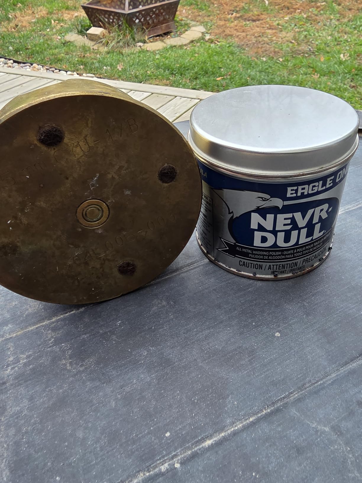 Eagle One Nevr Dull All Metal Wadding Polish, Chrome and Metal Cleaner for Cars, Kitchens, Bathrooms, Easy Tear Pads for Stainless Steel, Brass, Copper, Aluminum, 5 oz Tin customer photo 1