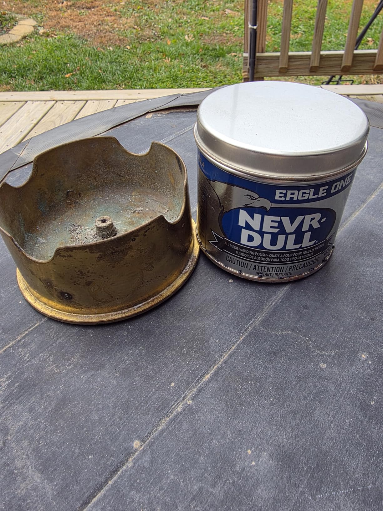 Eagle One Nevr Dull All Metal Wadding Polish, Chrome and Metal Cleaner for Cars, Kitchens, Bathrooms, Easy Tear Pads for Stainless Steel, Brass, Copper, Aluminum, 5 oz Tin customer photo 2