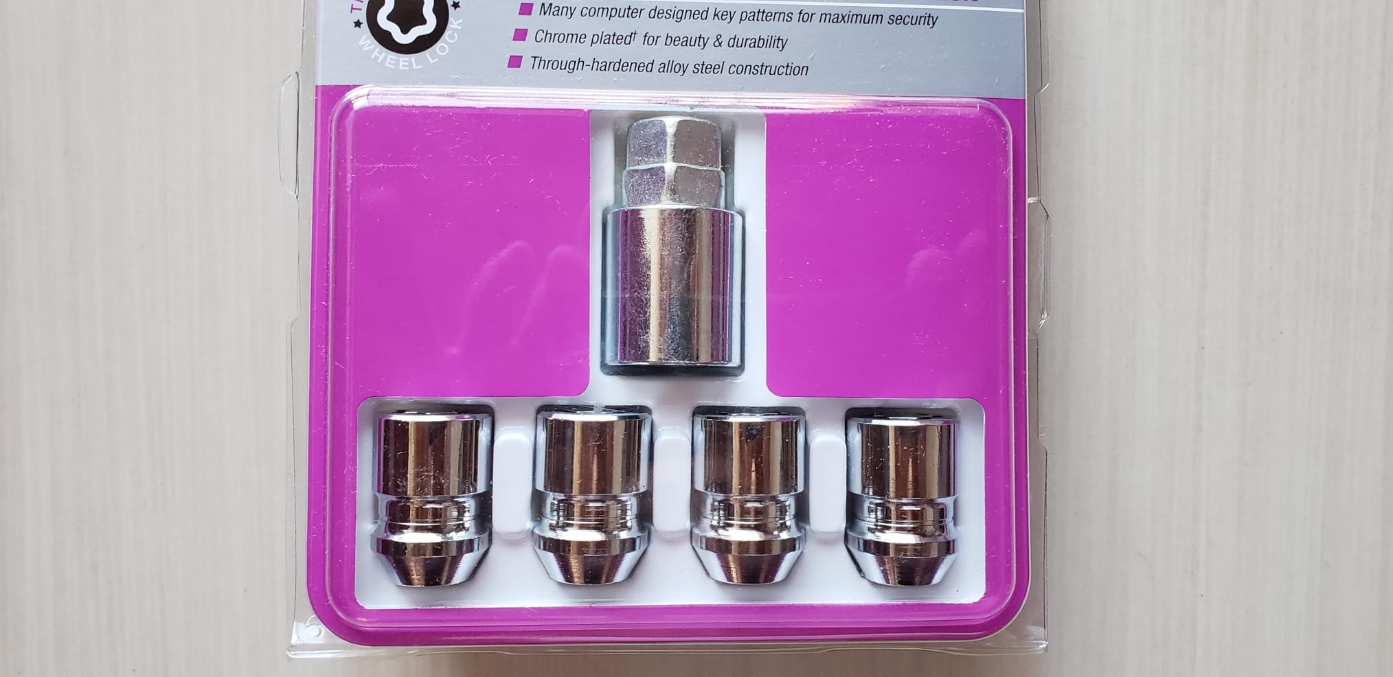 McGard 24157 Chrome Wheel Lock Set, Cone Seat, M12x1.5 Thread, 13/16 Key Hex customer photo 1