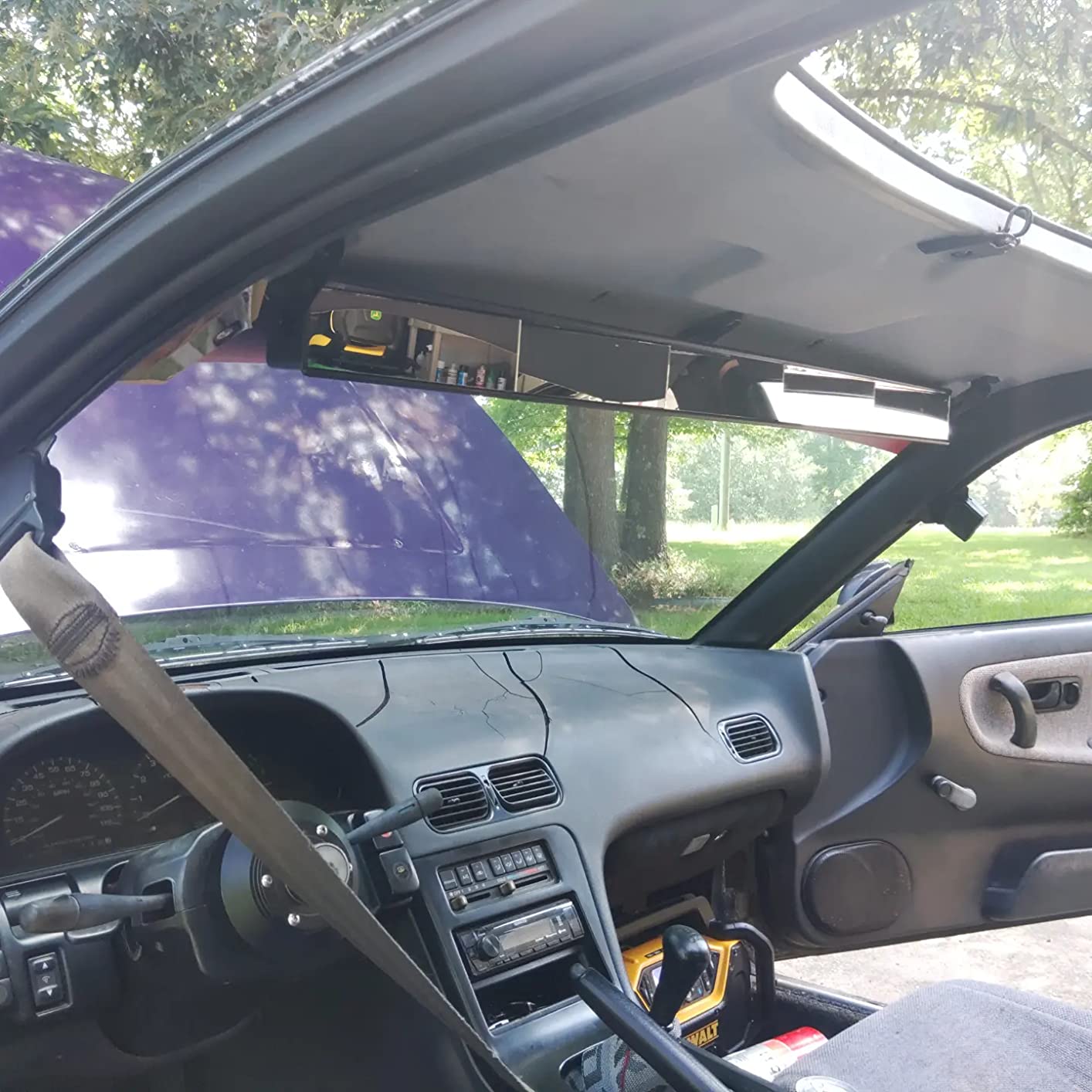 Rally Panoramic 5-Panel Rearview Mirror, Easy Installation, Fits all Cars, SUVs, Trucks and Vans (91515) customer photo 1
