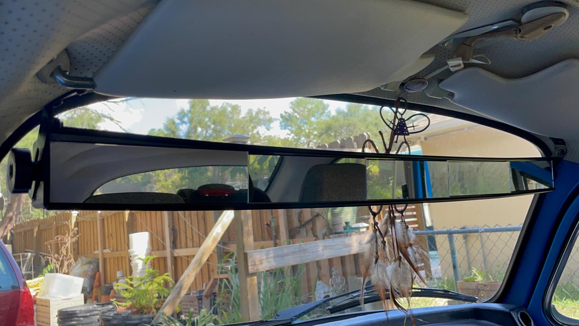 Rally Panoramic 5-Panel Rearview Mirror, Easy Installation, Fits all Cars, SUVs, Trucks and Vans (91515) customer photo 2