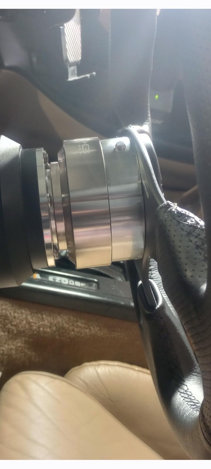 Gen 1.5 6-Holes Racing Steering Wheel Quick Release Adapter With Mounting Bolts, Titanium Chrome Ring, NRG-SRK-100TI customer photo 2