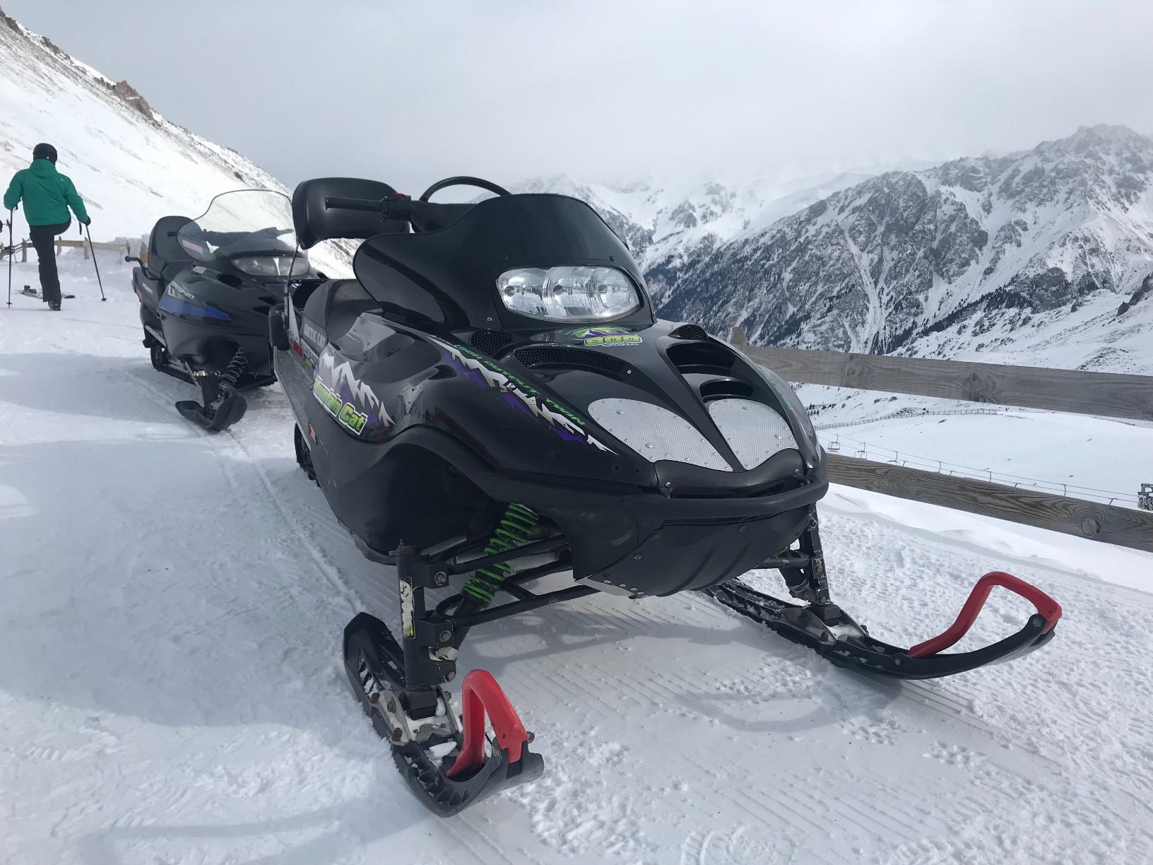 PowerMadd 12320 Cobra Windshield for Arctic Cat ZR 3 - Black with green checkers - Low height customer photo 2