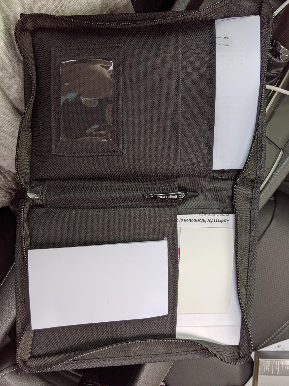 High Road Car Glove Box Organizer, Registration and Insurance Document Holder and Car Manual Holder with Flexible Secure Zippered Case and Note Pad customer photo 1