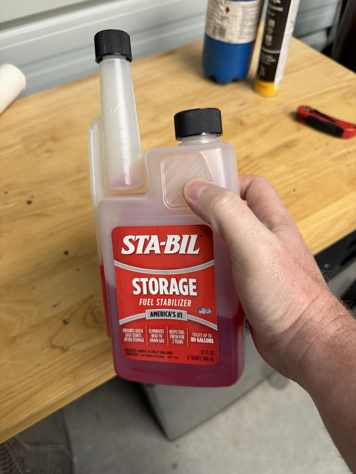 STA-BIL Storage Fuel Stabilizer Keeps Fuel Fresh for 24 Months, Prevents Corrosion, Gasoline Treatment Additive That Protects System, Gas Stabilizer for Storage, 16 oz. customer photo 1