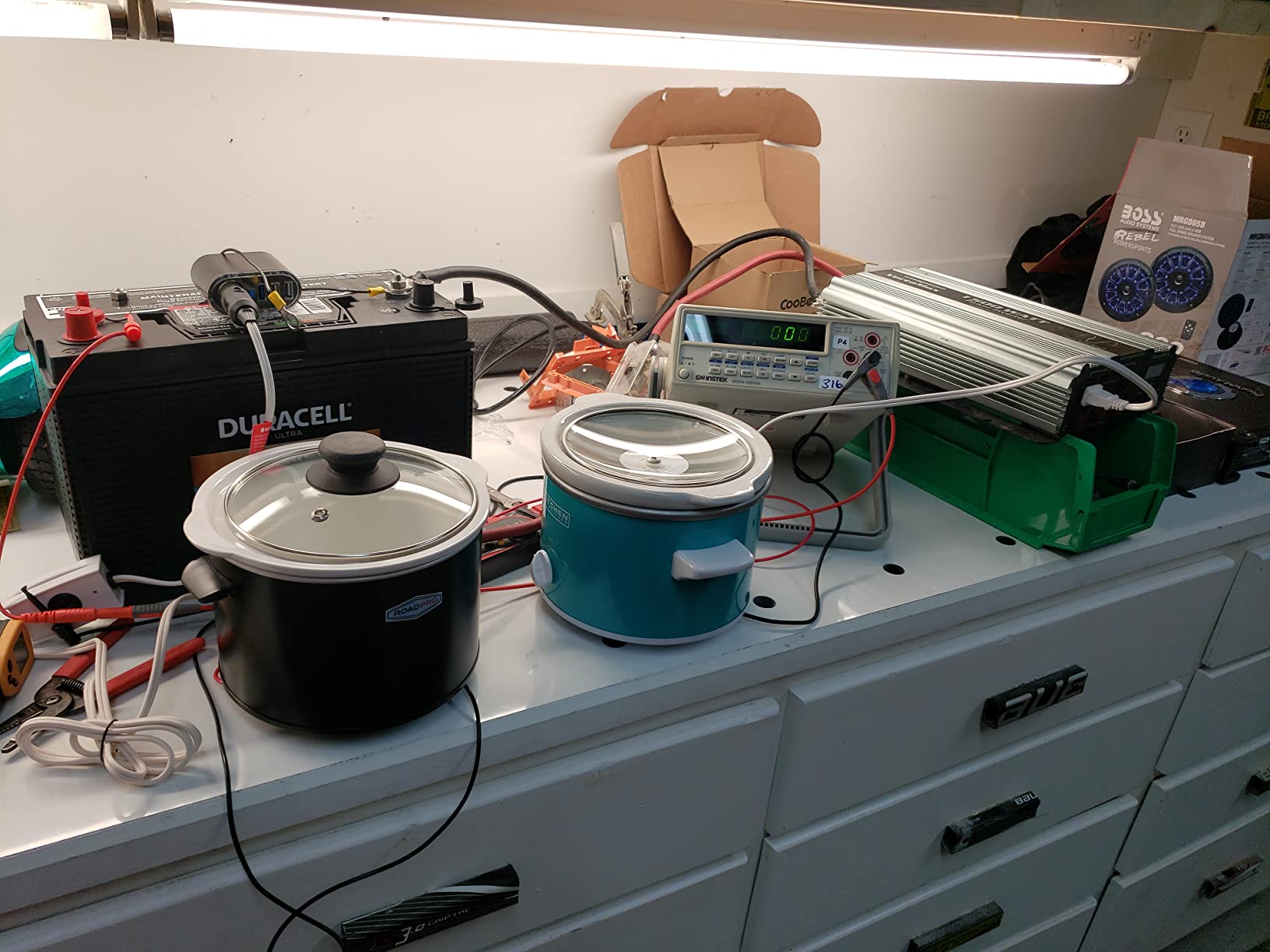 RoadPro-RPSL-350 Quart Slow Cooker, Auto Travel, 12V, White, 1.5 Quart customer photo 2