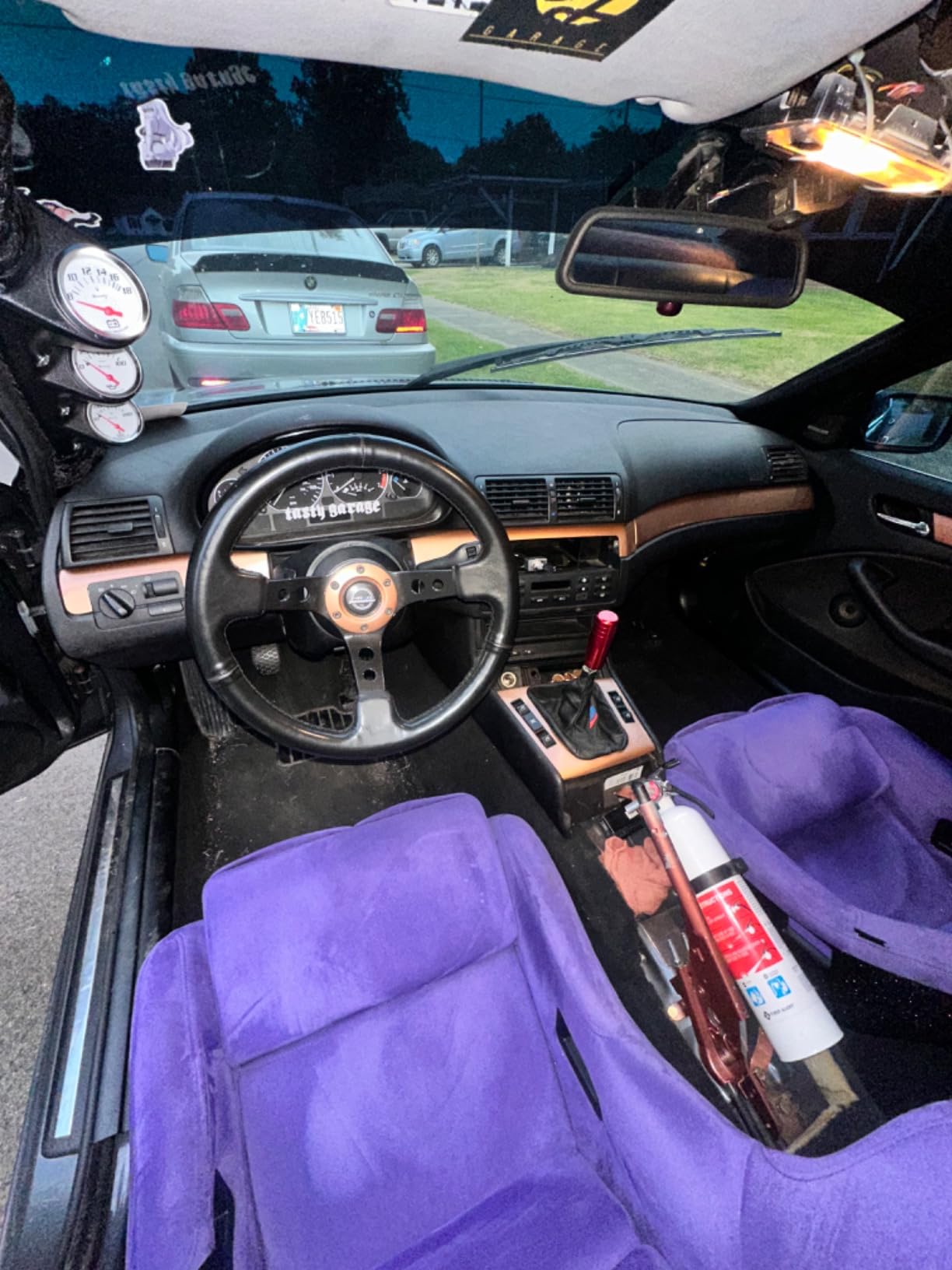 GlowShift Universal Fitment Black Triple Pillar Gauge Pod Holder - Fits Any Make/Model Car or Truck - ABS Plastic - Mounts (3) 2-1/16