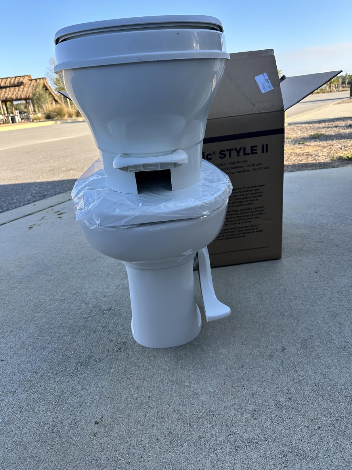 Thetford 42058 Aqua-Magic Style II RV Toilet, White, High Profile customer photo 1