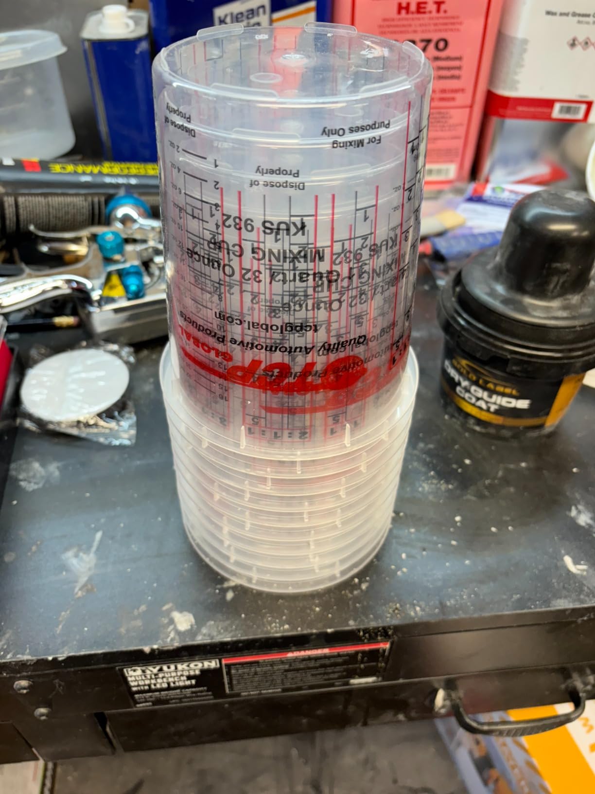 Custom Shop Paint Mixing Cups, 32-Ounce (12 Pack) - Plastic Measuring Cups for Liquids, Automotive Painting, Epoxy Resin, Acrylic Arts, Crafts, Disposable or Reusable, Graduated, Mixing Ratios customer photo 2