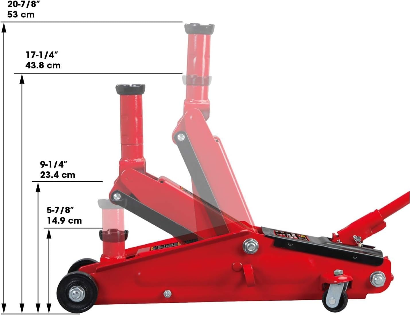 BIG RED T83006 Torin Hydraulic Trolley Service/Floor Jack with Extra Saddle (Fits: SUVs and Extended Height Trucks), 3 Ton customer photo 1