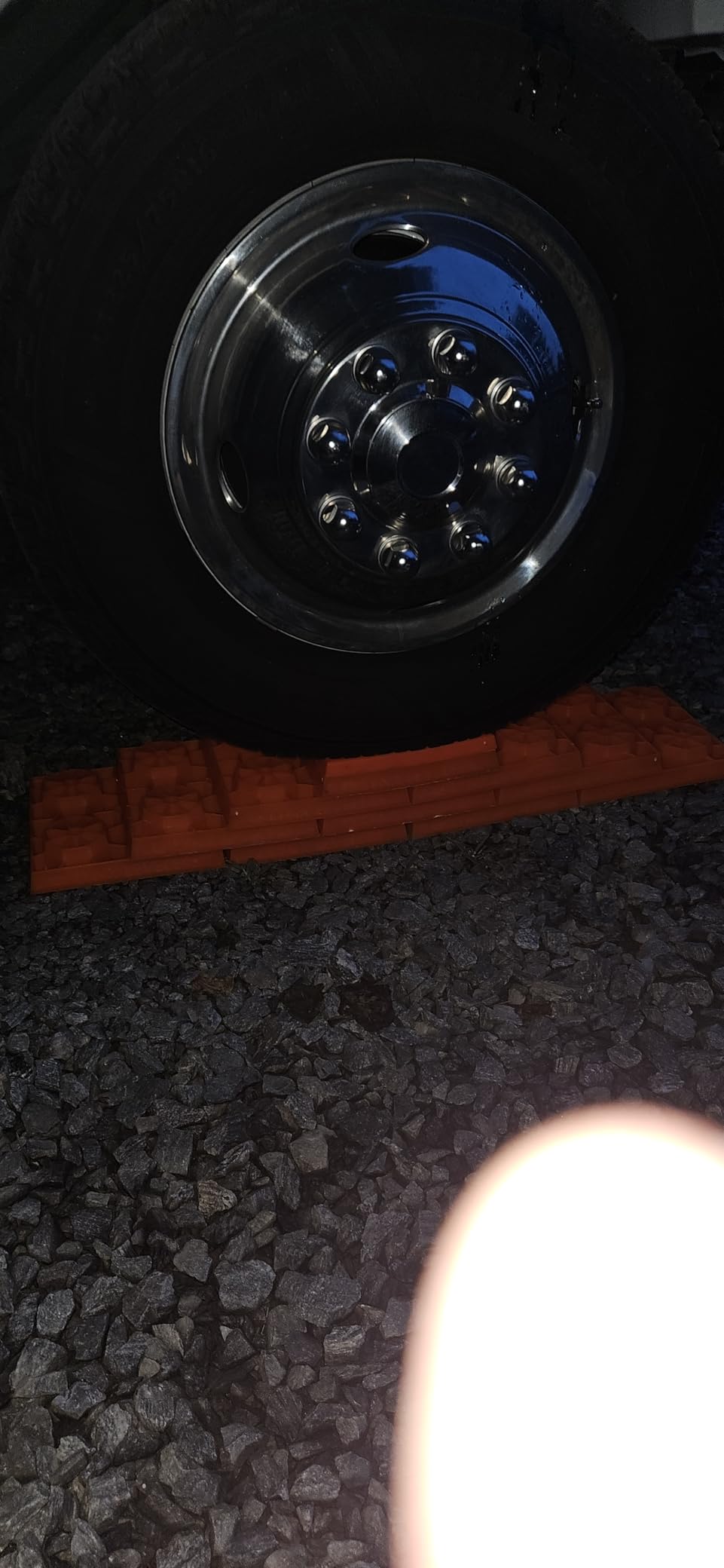 Tri-Lynx Lynx Levelers RV/Trailer/Motorhome/Vanlife interlocking Leveling Blocks with Nylon Storage Bag for most Leveling and Stabilizing functions. 10 Pack, Orange, 00015, Made in USA. customer photo 1