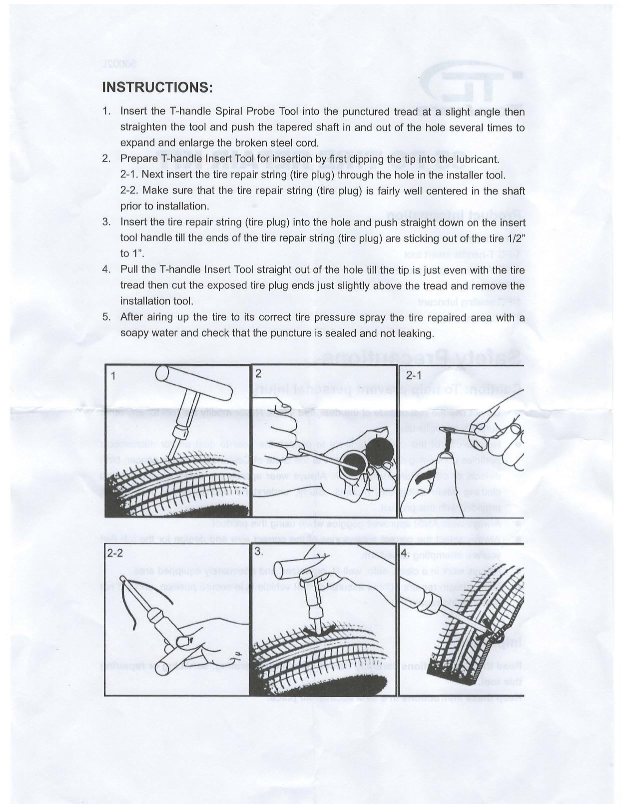 Tooluxe 50002L - 35 Piece Tire Repair Universal Heavy Duty Tire Repair Kit with Plugs, Fix A Flat Tire Repair Kit, Ideal for Tires on Cars, Trucks, Motorcycles, ATV Roadside Emergency, Tire Plug Kit customer photo 2