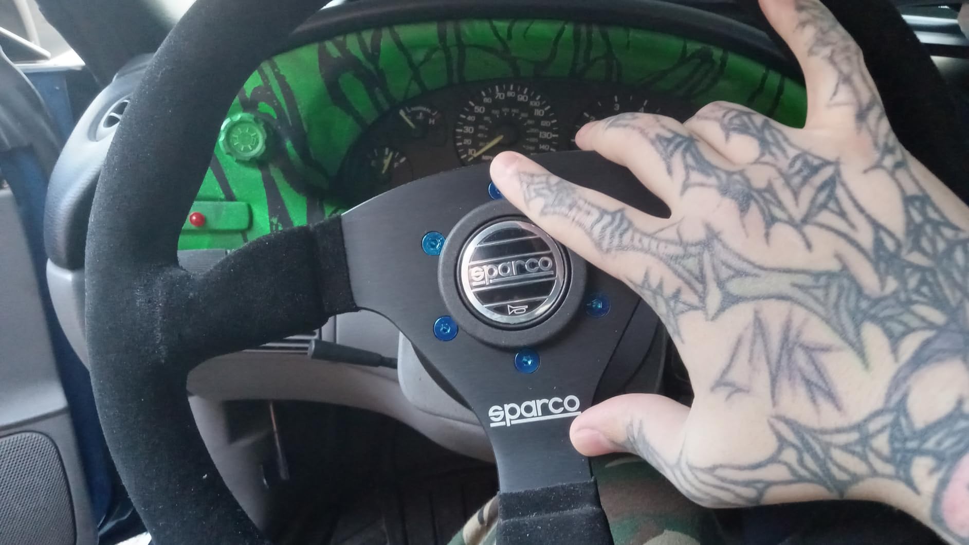 015TRGS1TUV Suede Steering Wheel Ring customer photo 2