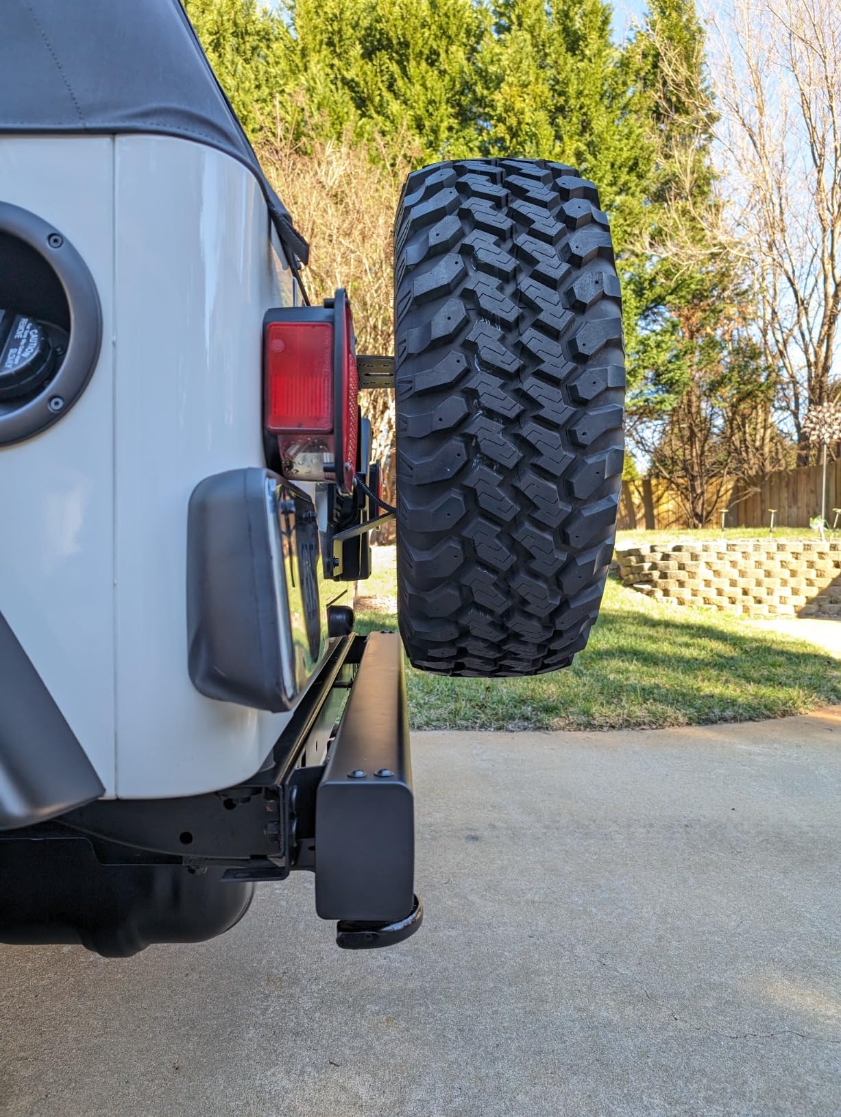 Rugged Ridge Spare Tire Carrier Mount | Black, Heavy Duty, Mounts up to a 35