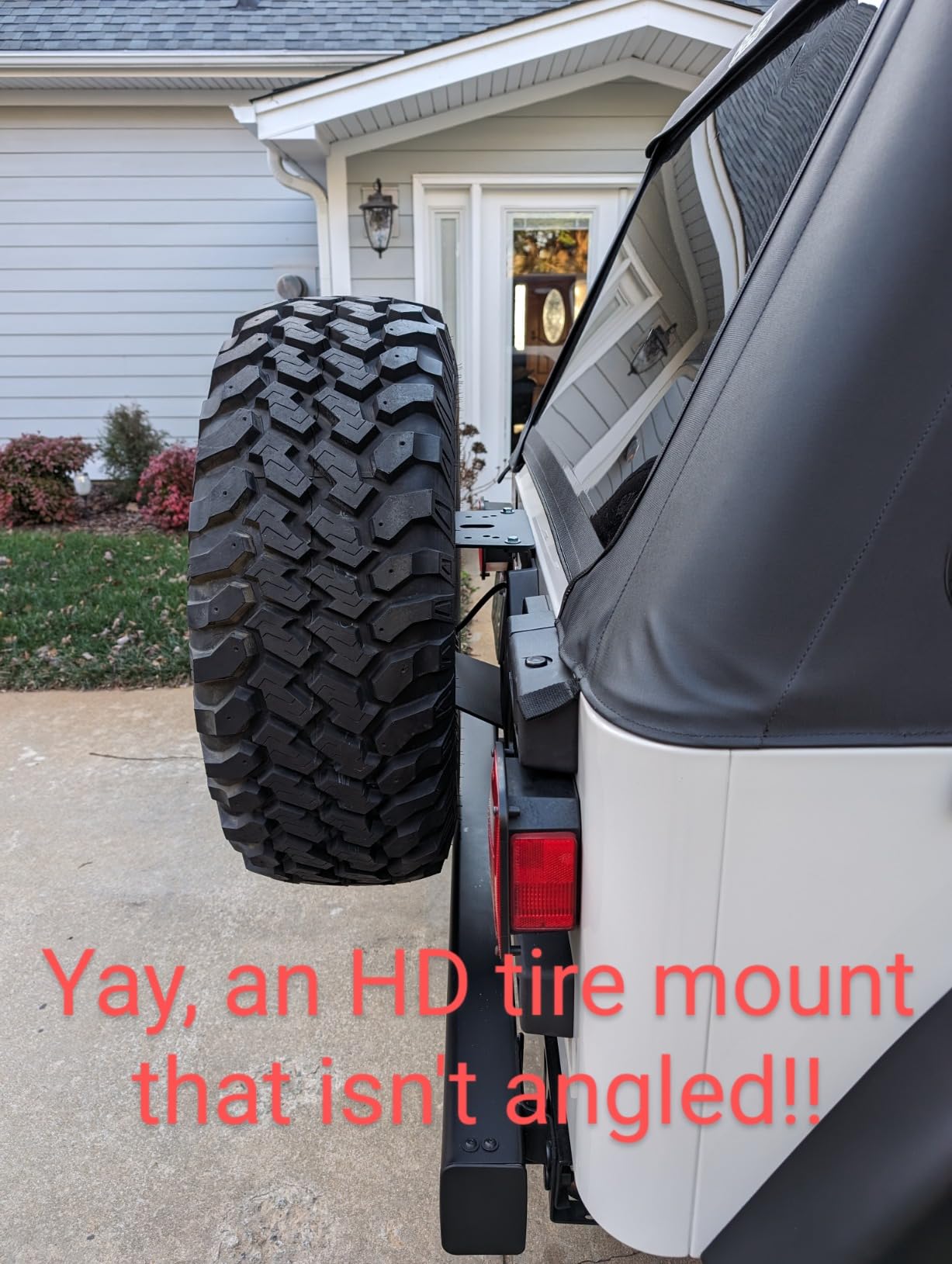 Rugged Ridge Spare Tire Carrier Mount | Black, Heavy Duty, Mounts up to a 35