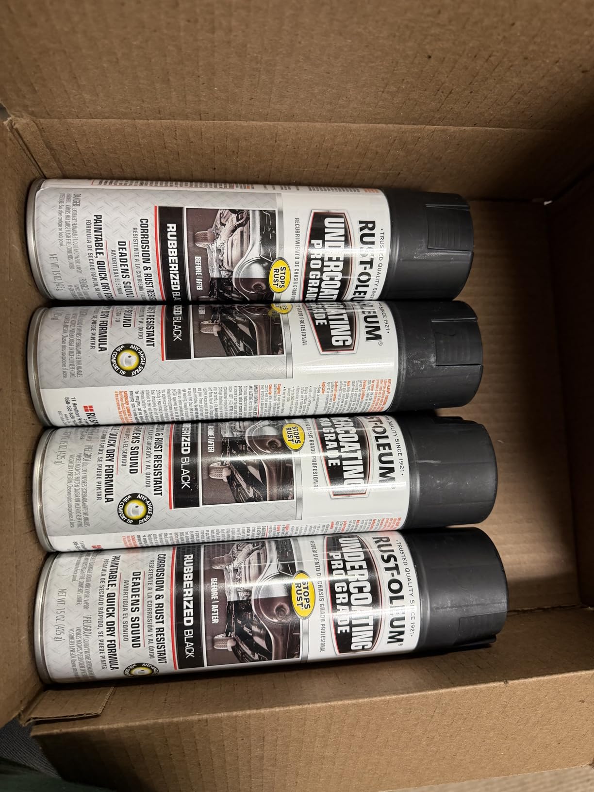 Rust-Oleum Stops Rust Pro Grade Rubberized Black Undercoating Spray | Rust and Corrosion Preventive, Multi-Purpose Automotive Coating, Long-Lasting Durability, Paintable, Fast Dry customer photo 1