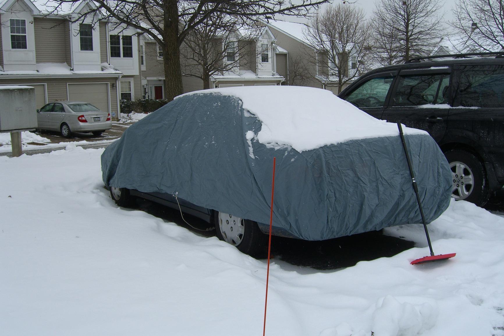 Classic Accessories Over Drive PolyPRO 1 Full-Size Sedan Car Cover, Fits Cars 16' - 17'6