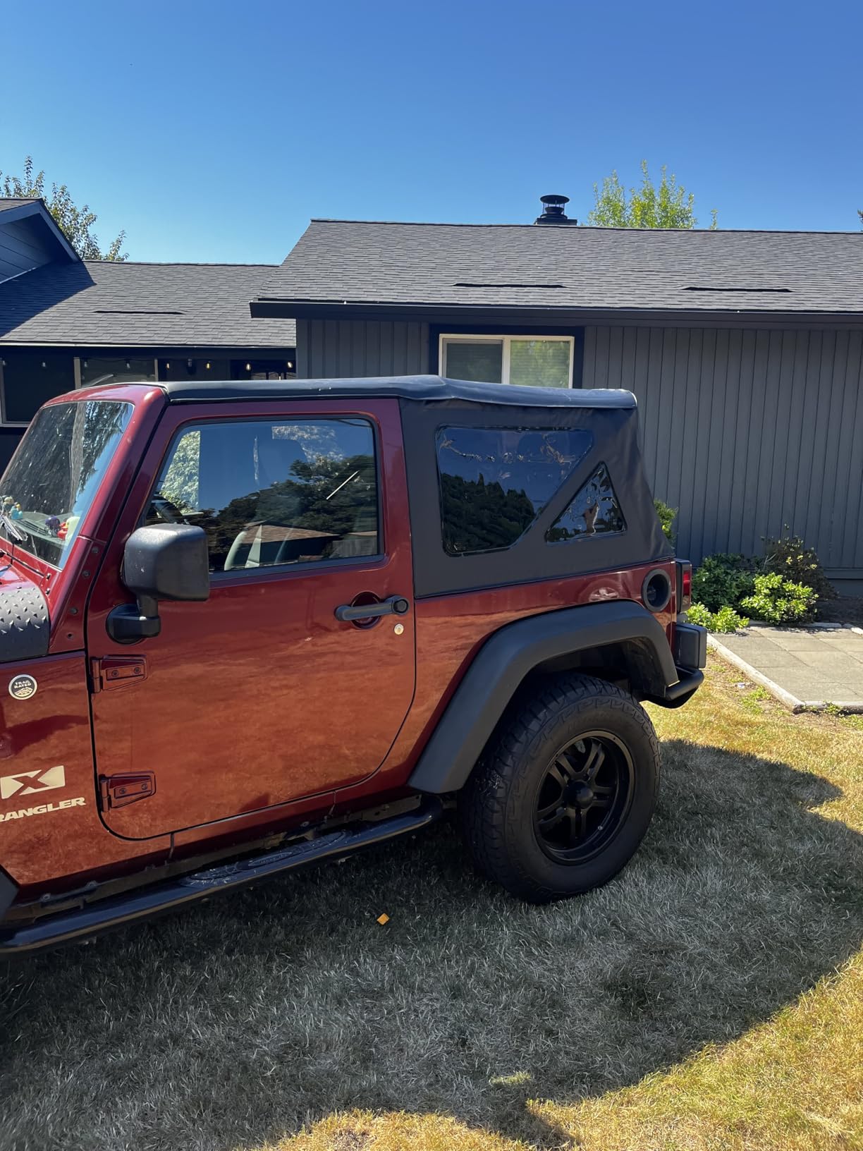 Smittybilt OEM Replacement Soft Top with Tinted Windows - Black Diamond (07-09 JK) - SB9070235 customer photo 1