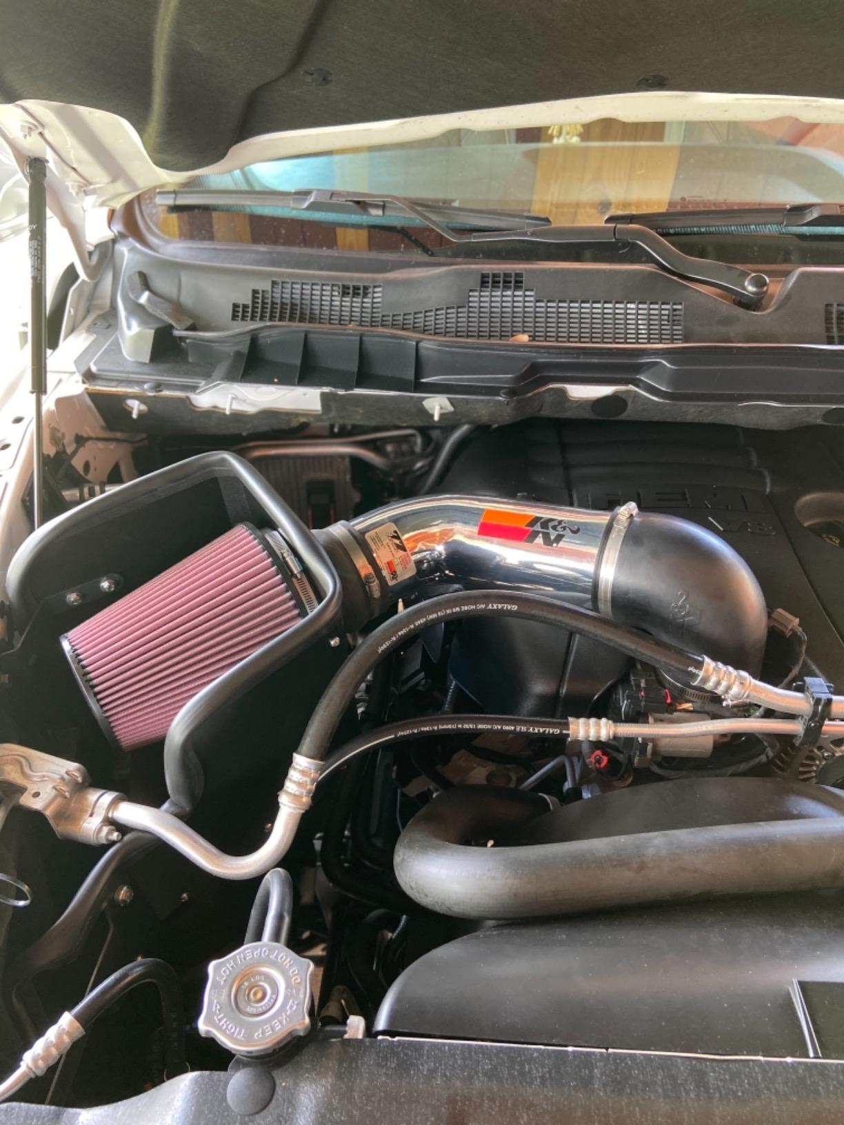 K&N Cold Air Intake System: High-Flow Air Filter, Increase Performance & Towing: Compatible with 2009-2023 RAM/DODGE 1500 Classic, 1500, 2500, 3500, 77-1561KP customer photo 1