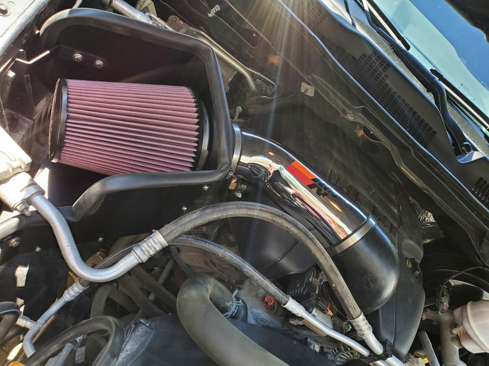 K&N Cold Air Intake System: High-Flow Air Filter, Increase Performance & Towing: Compatible with 2009-2023 RAM/DODGE 1500 Classic, 1500, 2500, 3500, 77-1561KP customer photo 2