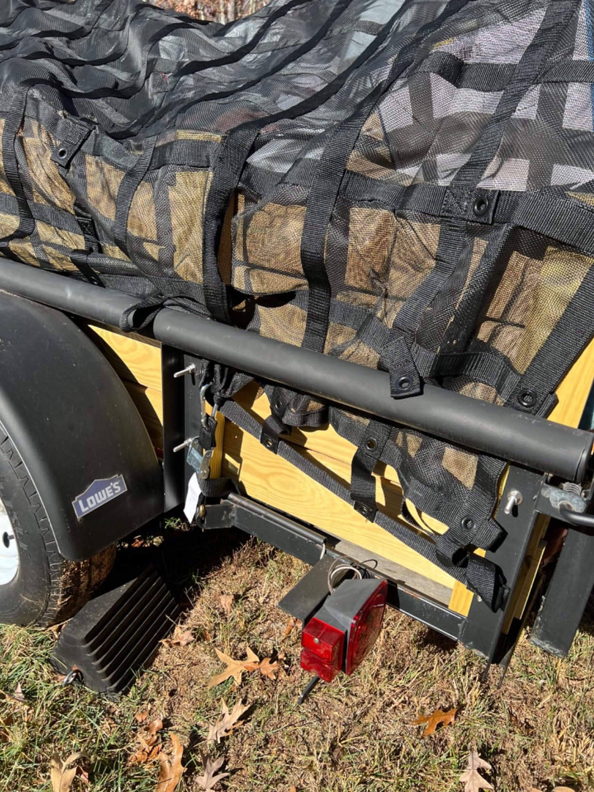 GLADIATOR CARGO NETS - Heavy Duty Cargo Net-(WLL): 1,500 lbs - TruckAccessory - Cargo Carrier - Truck Organizer -Truck Bed Cover-Trailer-Pickup-Boat-Jeep-SUV-5ft Bed (SGN-100) 4.75' x 6' ft. customer photo 1