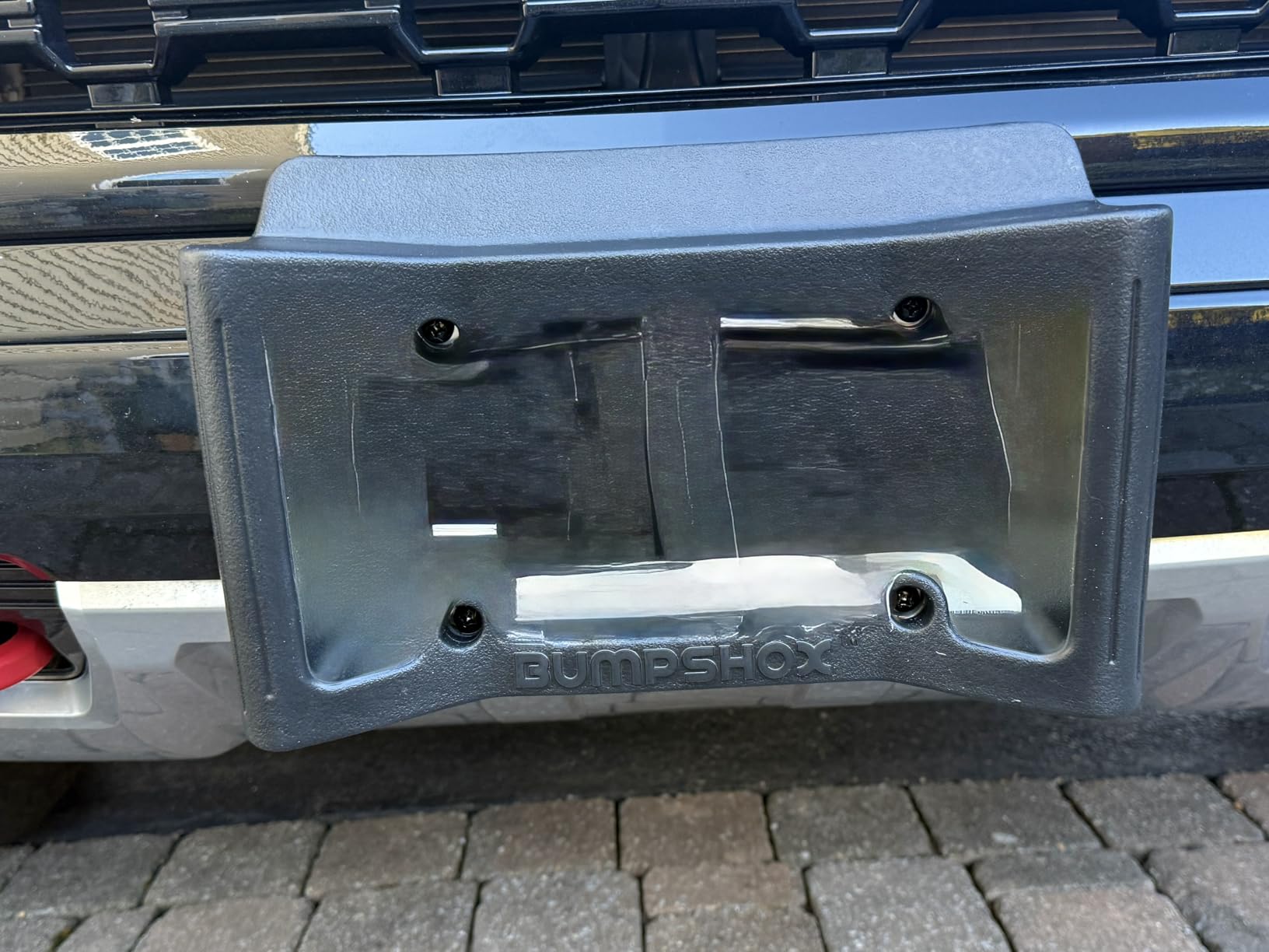 The Original Front Bumper Guard & Front Bumper Protection License Plate Frame. Tougher Than Steel! (BumpShox XL (2.25