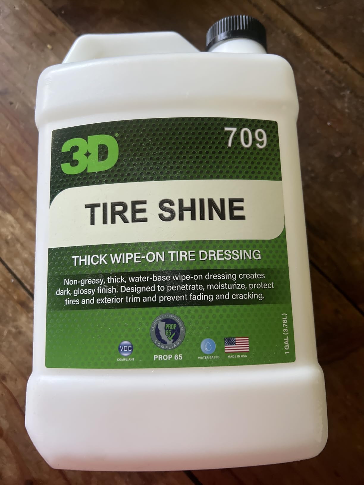 3D Tire Shine Gel - Water-Based, High Gloss Tire Dressing | Non-Greasy, Long Lasting Finish for Rubber, Trim & Vinyl | Easy Gel Application | Car Detailing |16 oz customer photo 2