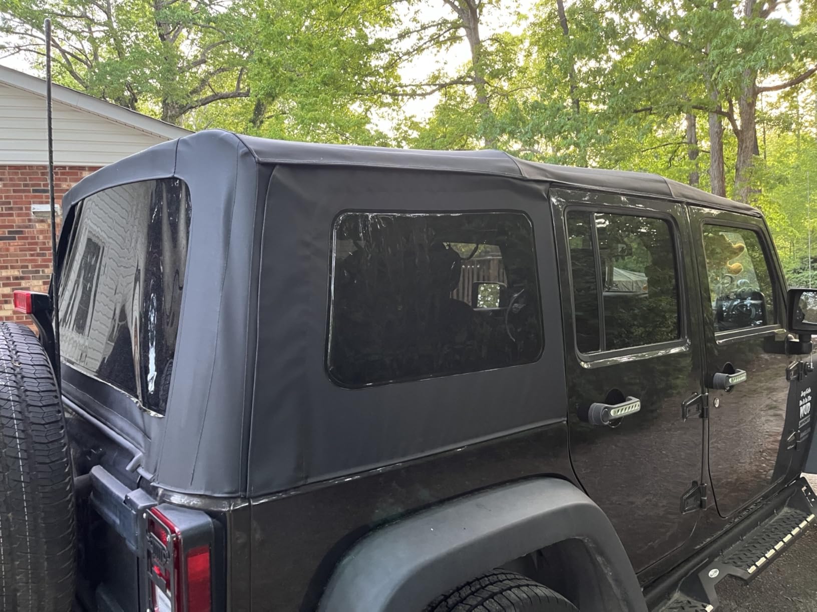 Smittybilt OEM Replacement Soft Top with Tinted Windows - Black Diamond (10-18 JKU) - Fits 2010-2018 Jeep Wrangler JKU 4-Door customer photo 1