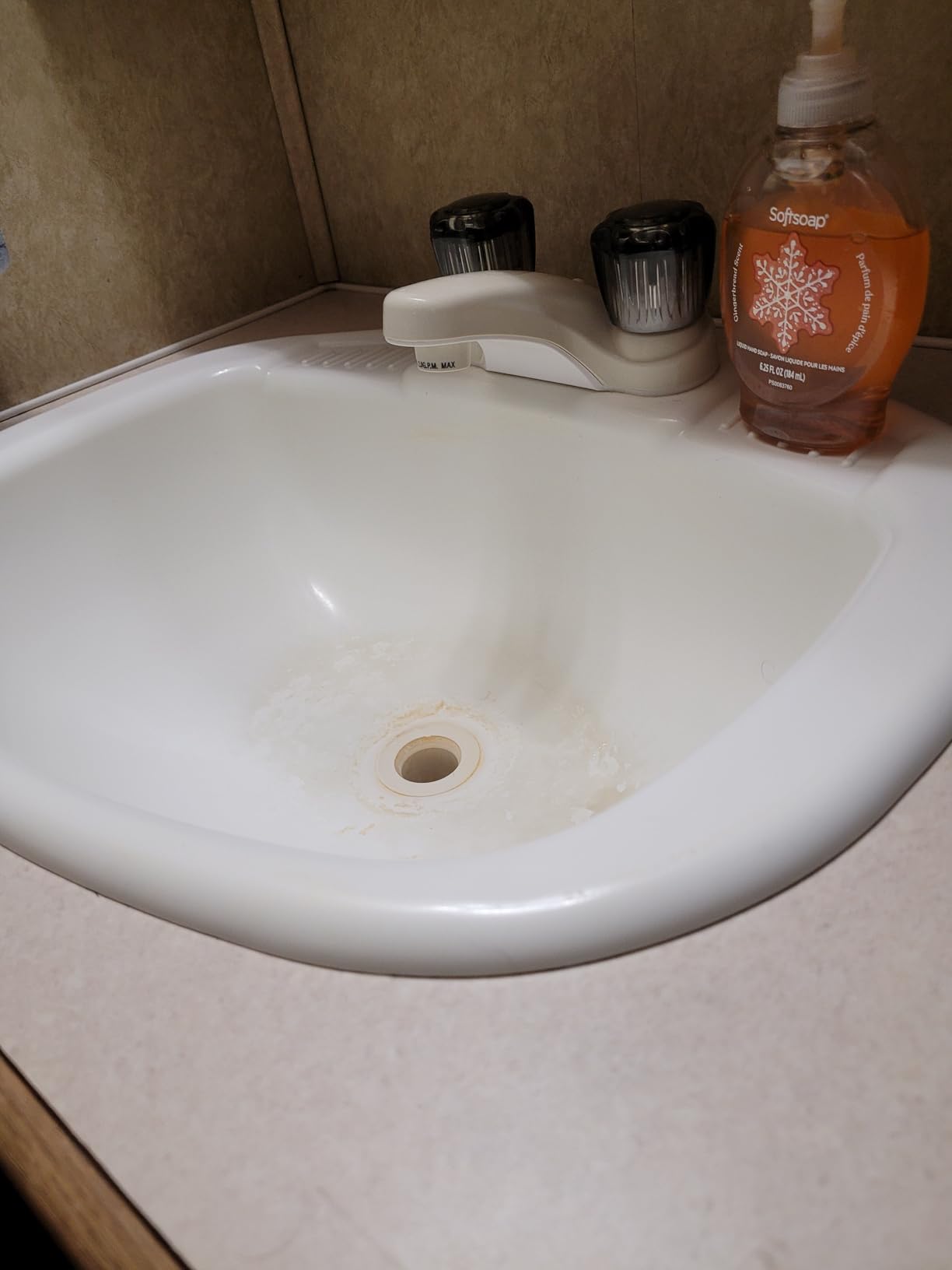 Dura Faucet DF-PL700S-BQ RV Bathroom Faucet with Smoked Acrylic Knobs (Bisque Parchment) customer photo 1