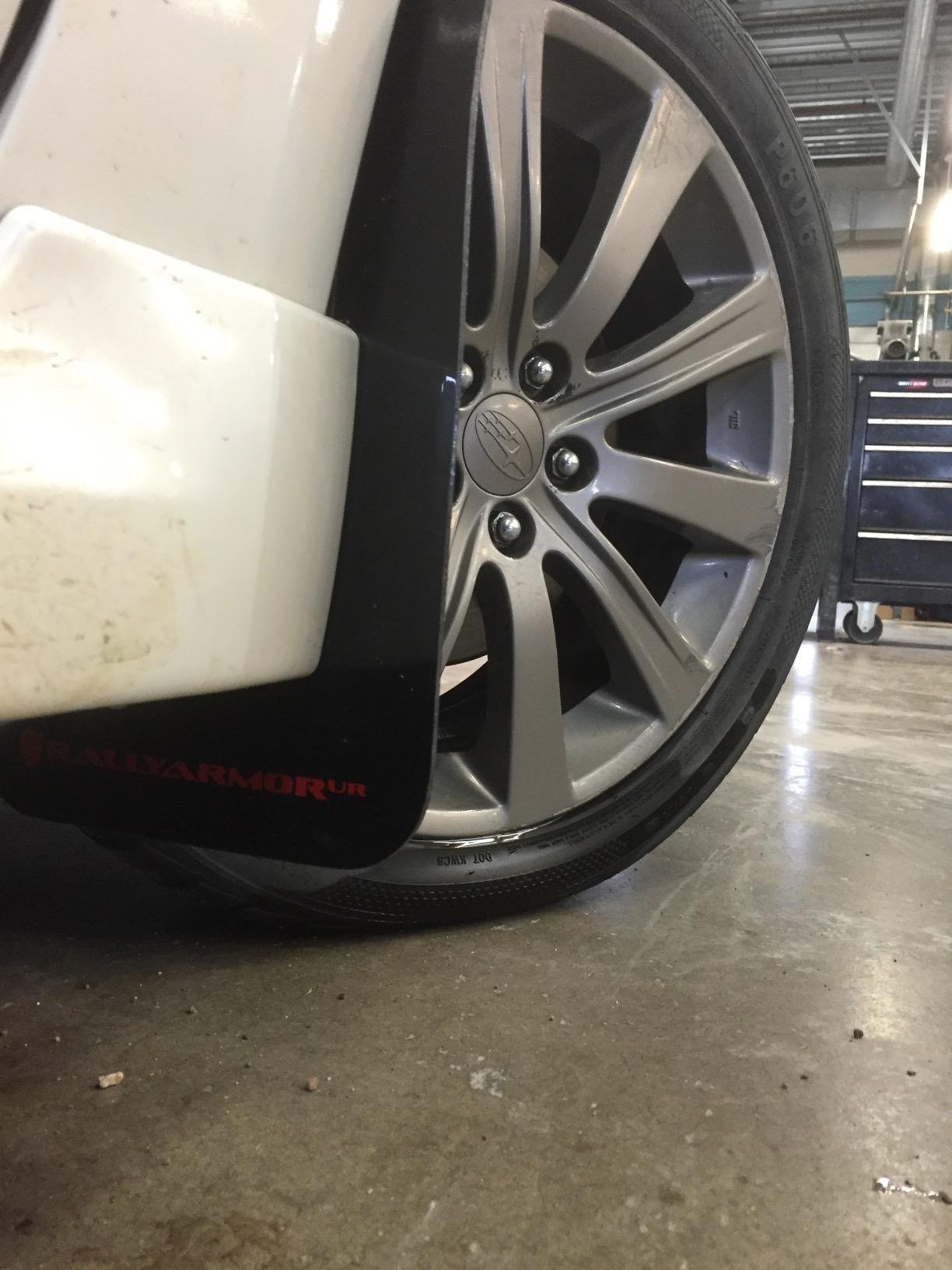 Rally Armor MF6-UR-BLK/RD Black, Red Mud Flap with Logo (08-10 WRX (Hatch & Sedan) / 08-11 Subaru 2.5i UR), 1 Pack customer photo 1