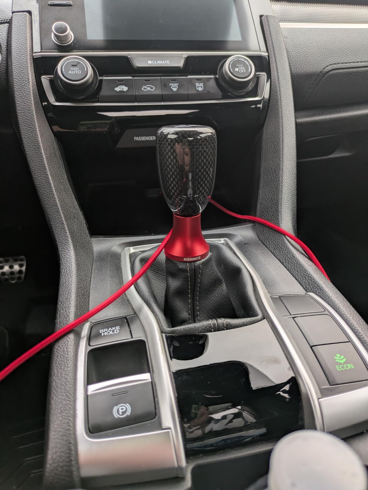 Mishimoto MMSK-CF Carbon Fiber Shift Knob, with 3 Thread Pitch Inserts for Universal Fit, Black customer photo 2