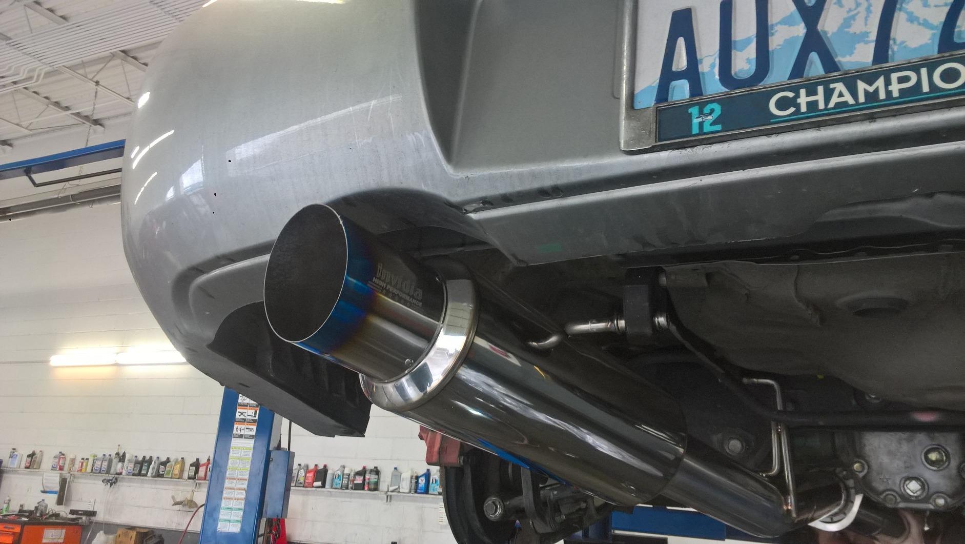 Invidia HS02SW1GRT Titanium Single Layer Racing Cat-Back Exhaust System for Subaru WRX STI customer photo 1