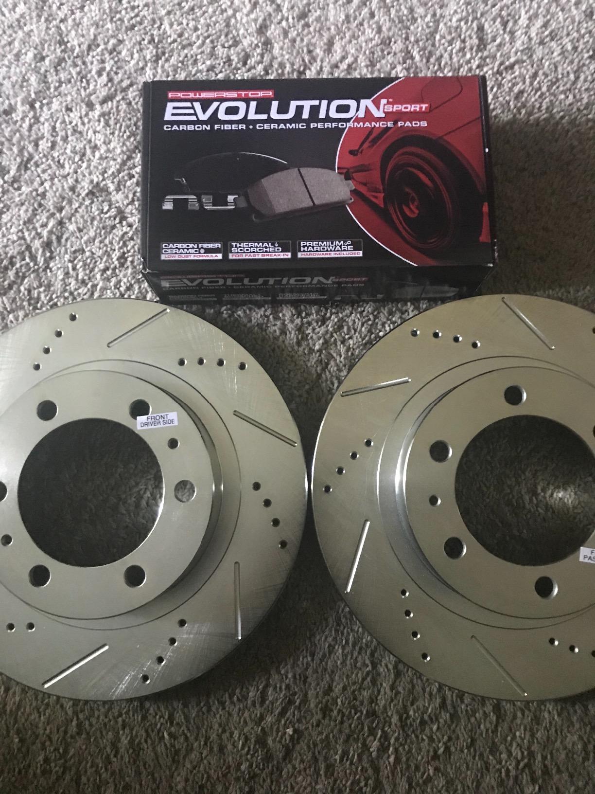 PowerStop Front Brake Kit For Toyota 4Runner 2003-09 |FJ Cruiser 2007-14 |Tacoma 2005-23 - Drilled and Slotted Disc Rotors with Ceramic Brake Pads Replacement, K137 customer photo 1