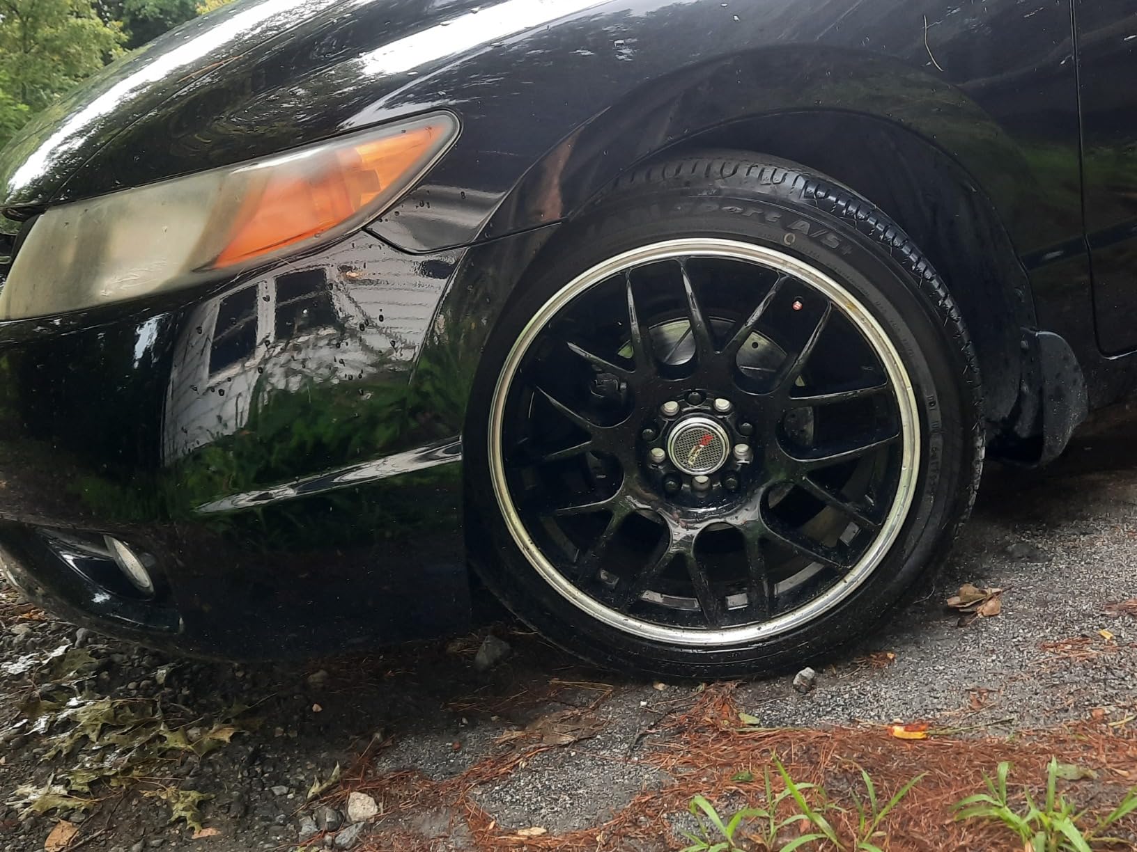 PowerStop Front Brake Kit For Honda Civic 2006-11 - Drilled and Slotted Disc Rotors with Ceramic Brake Pads Replacement, K2384 customer photo 2