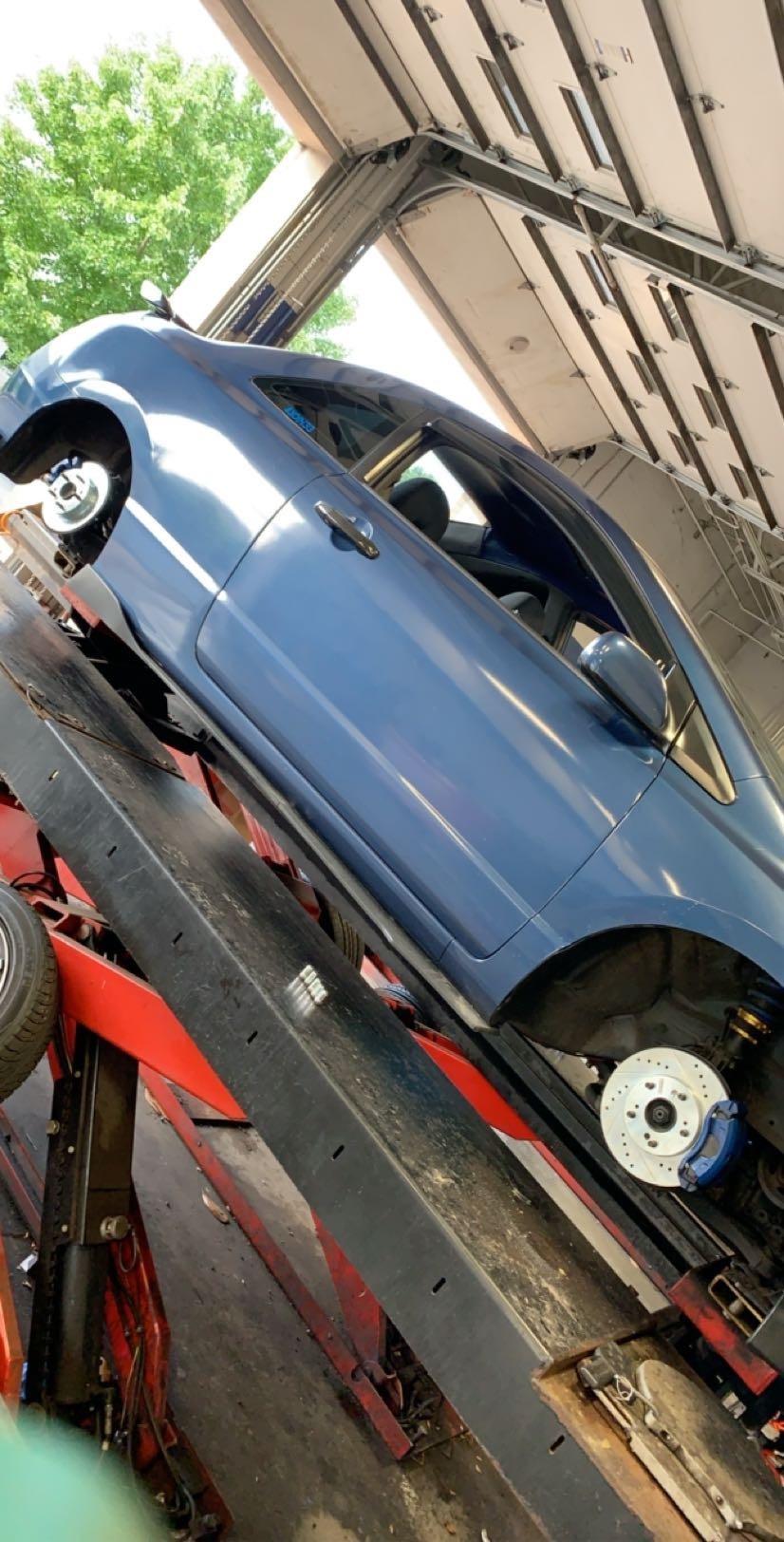 PowerStop Front and Rear Brake Kit For Honda Civic 2006-11 - Drilled and Slotted Disc Rotors with Ceramic Brake Pads Replacement, K2385 customer photo 2