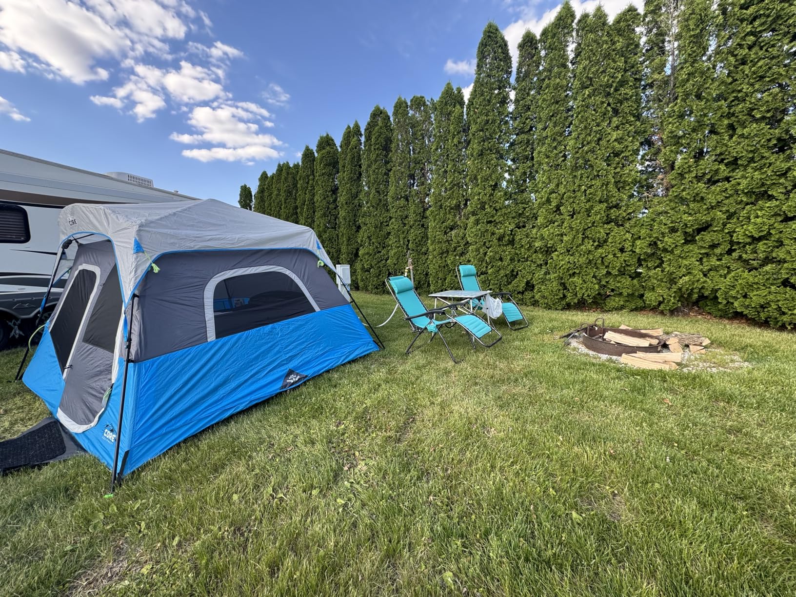 Coleman Outdoor Folding Table, Sturdy Aluminum Camping Table with Snap-Together Design, Seats 4 & Carry Bag Included customer photo 1