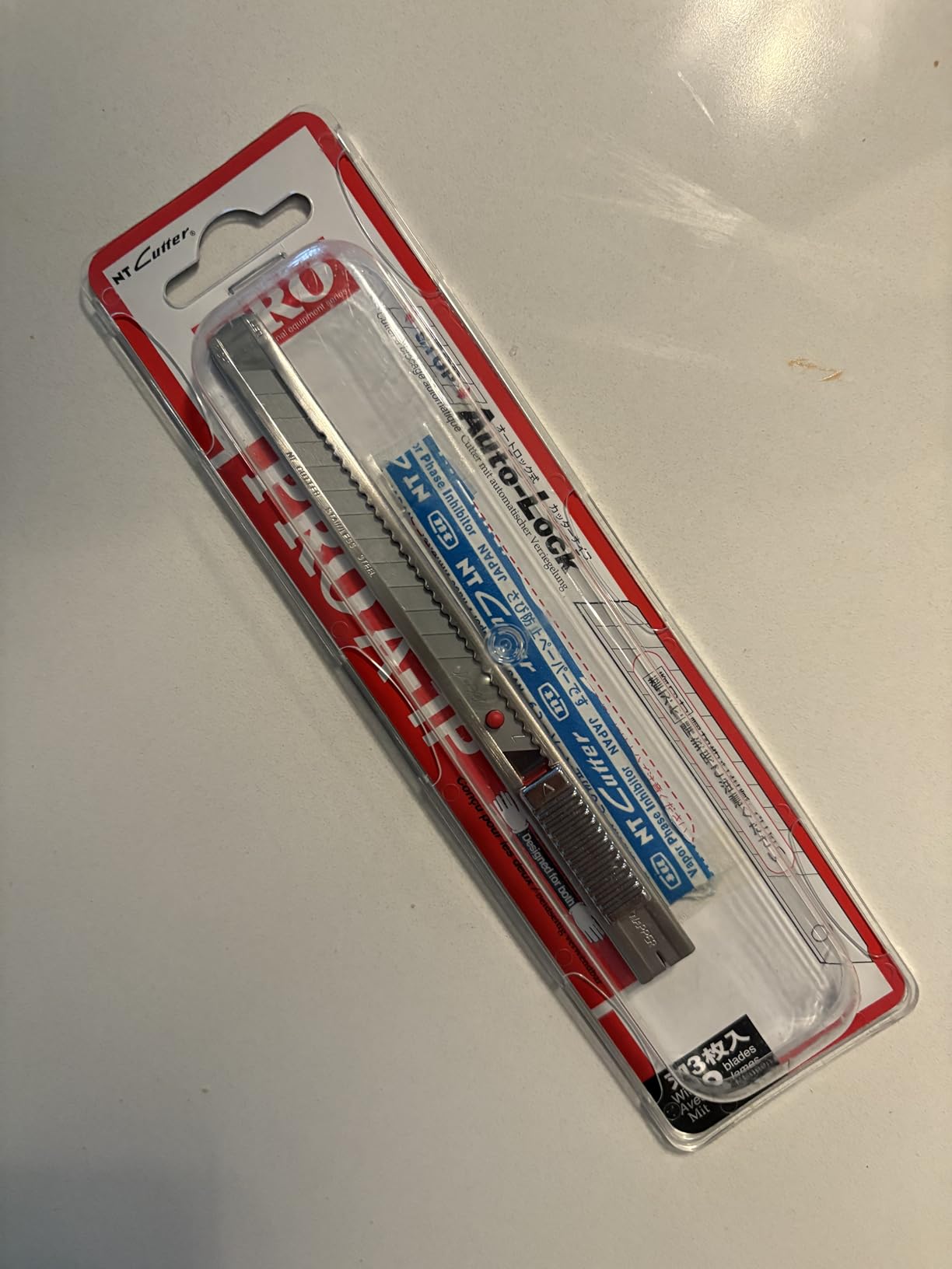 NT Cutter PRO Auto-Lock Stainless Steel Utility Knife (A-1P) 9mm customer photo 1