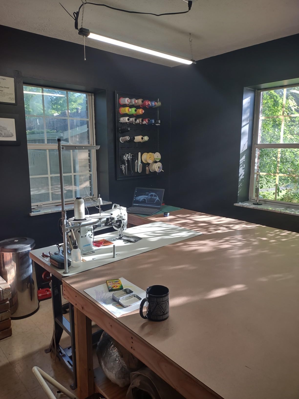 Consew 206RB-5 Walking Foot Industrial Sewing Machine with Table and Servo Motor customer photo 1