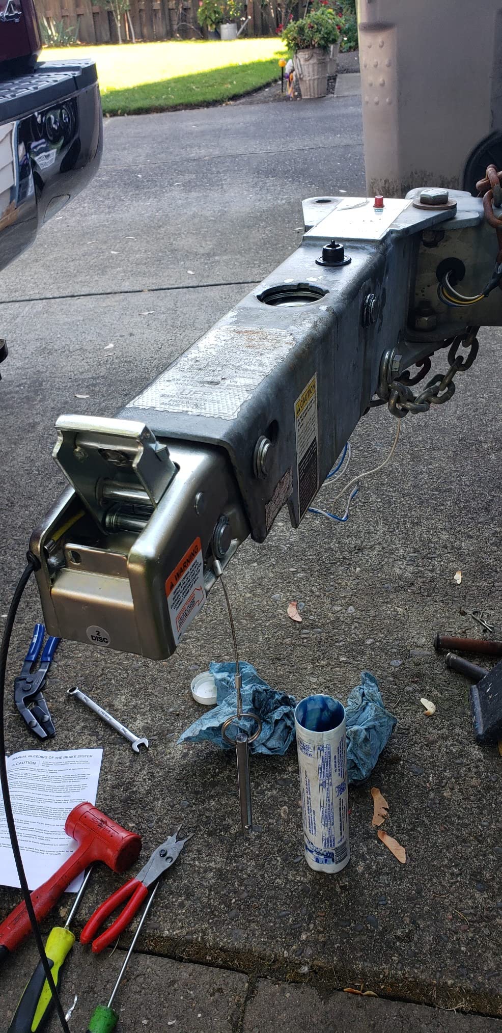 A-60 Tandem Hydraulic Disc Brake Actuator Inner Slide 7,500LB customer photo 1