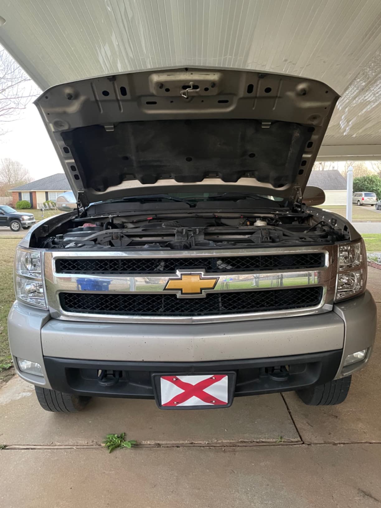 APS Compatible with Chevy Silverado 1500 2007-2013 Main Upper Stainless Steel SS Chrome Billet Front Grill Grille Insert C65766A customer photo 1