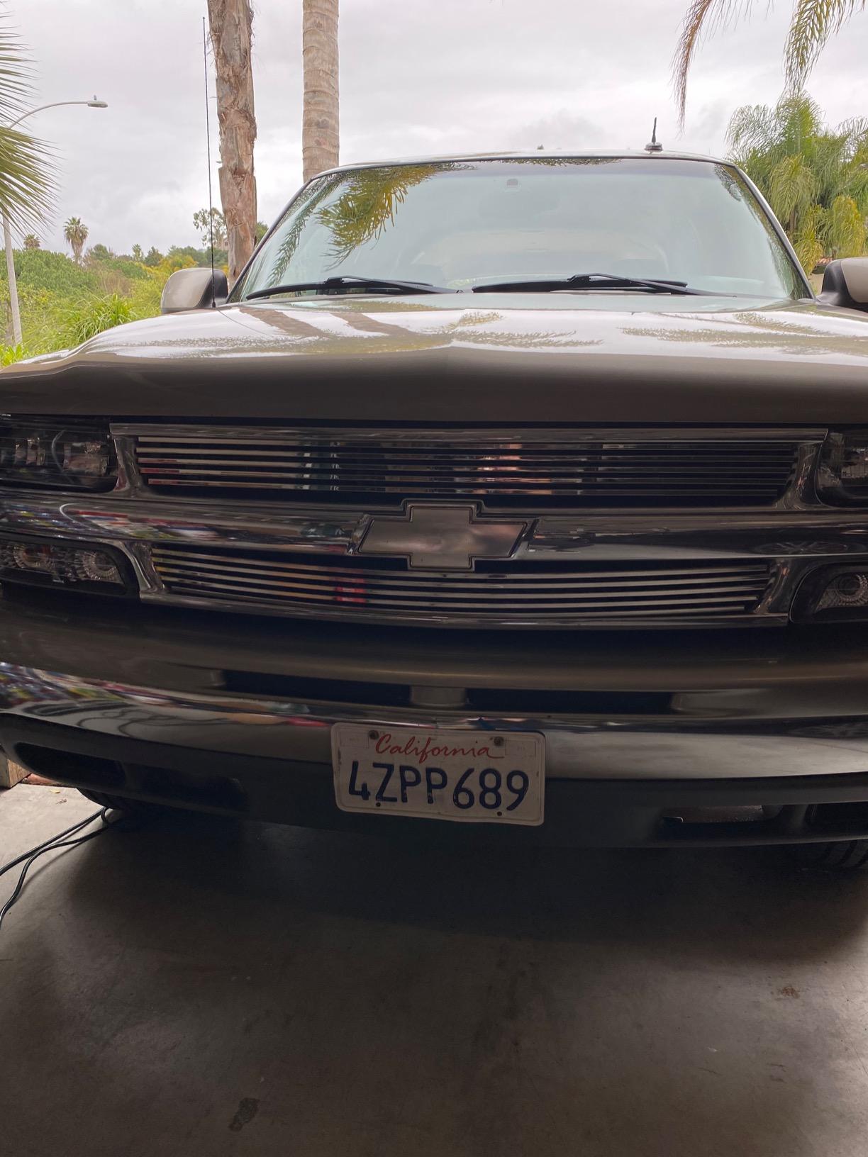 APS Compatible with Chevy Silverado 1500 1999-2002 & 00-06 Suburban Tahoe Main Upper Stainless Steel SS Chrome Billet Front Grill Grille Insert C85068A customer photo 1