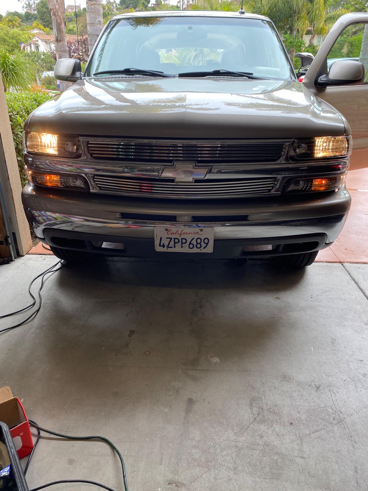 APS Compatible with Chevy Silverado 1500 1999-2002 & 00-06 Suburban Tahoe Main Upper Stainless Steel SS Chrome Billet Front Grill Grille Insert C85068A customer photo 2