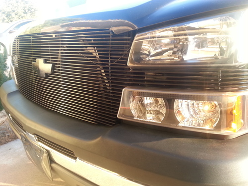 APS Compatible with 2003-2006 Chevy Avalanche 2003-2005 Silverado 1500 2003-2004 2500 Black Billet Grille Grill Insert C85026H customer photo 1