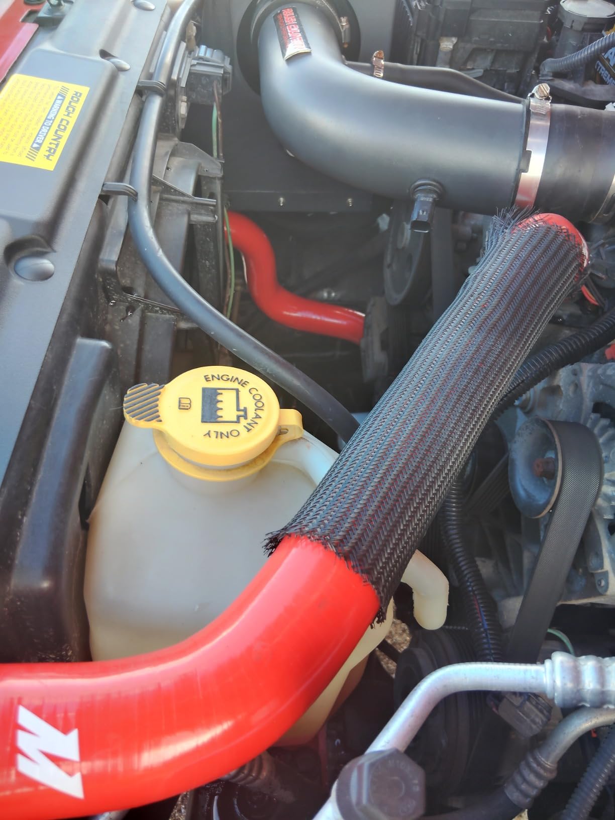 MMHOSE-WR6-07BK Silicone Radiator Hose Kit Fits Jeep Wrangler 6Cyl 2007-2017 Black customer photo 2