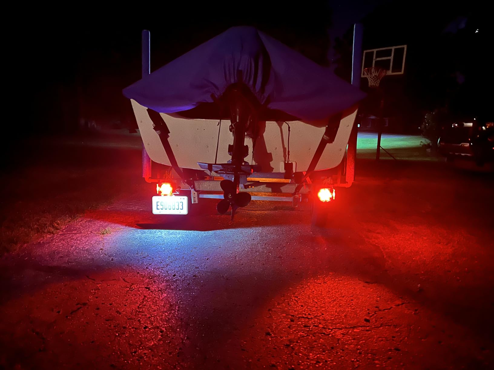 MAXXHAUL 70205 Trailer Light Kit - 12V All LED, Left and Right Waterproof Submersible for Trailers, Boat Trailer Truck Marine Camper RV Snowmobile, Red customer photo 2